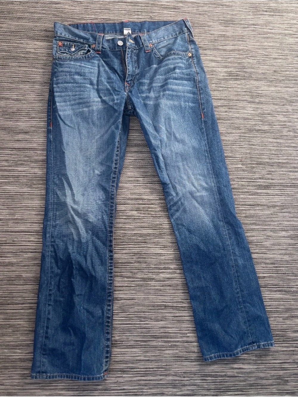 Men's True Religion Blue Denim Jeans - Classic Straight Fit